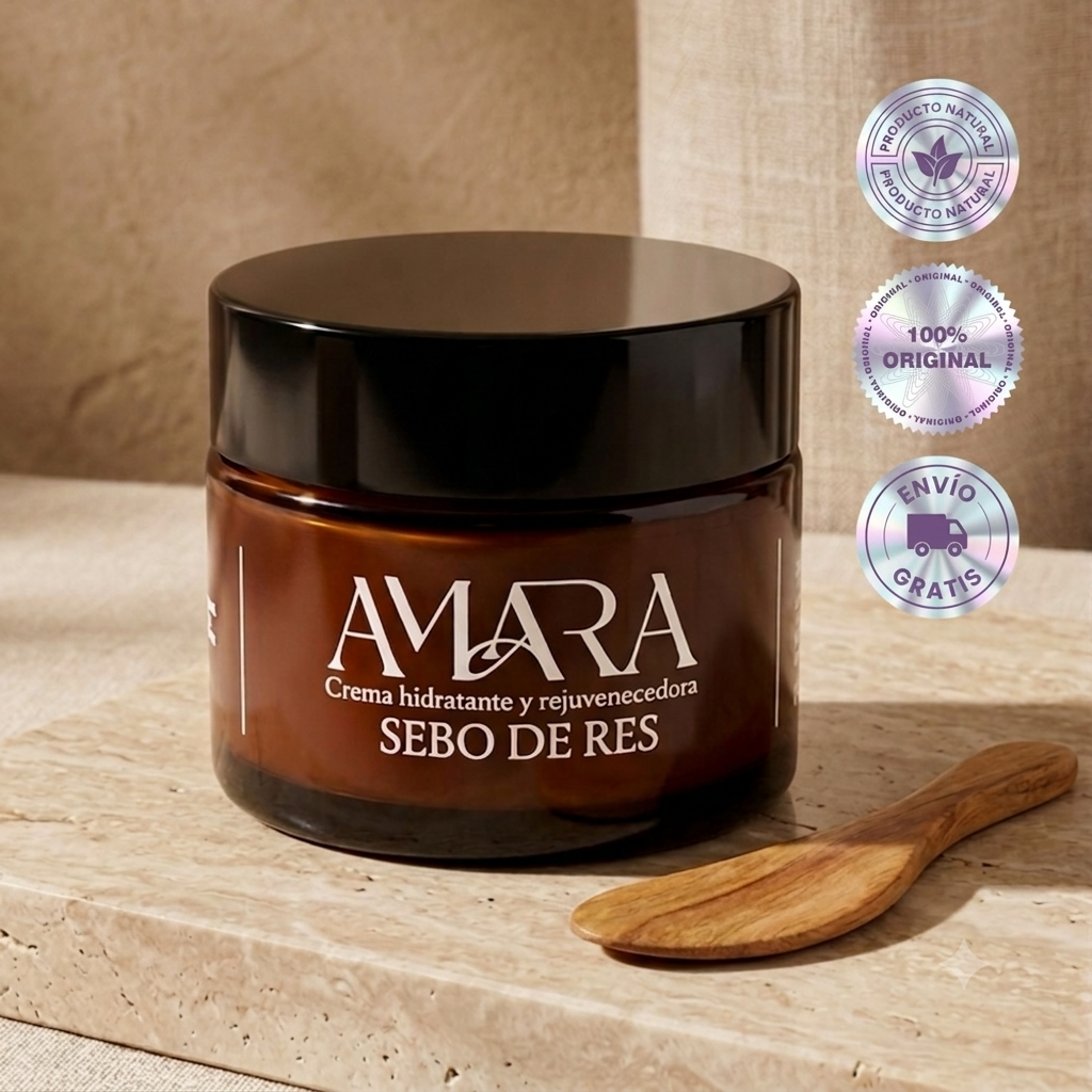 Crema hidratante y rejuvenecedora de SEBO DE RES + Ice Roller GRATIS